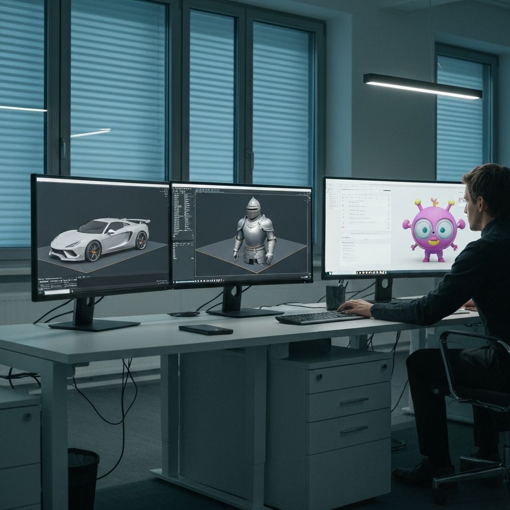 Profesjonalny przepływ pracy z modelami 3D - zastosowania w e-commerce, gaming i architekturze